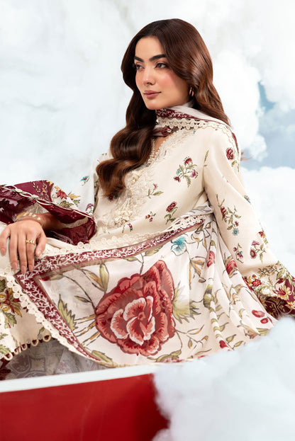 Maria B | M Basics Dreamscape Eid Lawn | MB-CUSV14-01A - Luxury Dress - available at Maria Faisal in UK and USA.