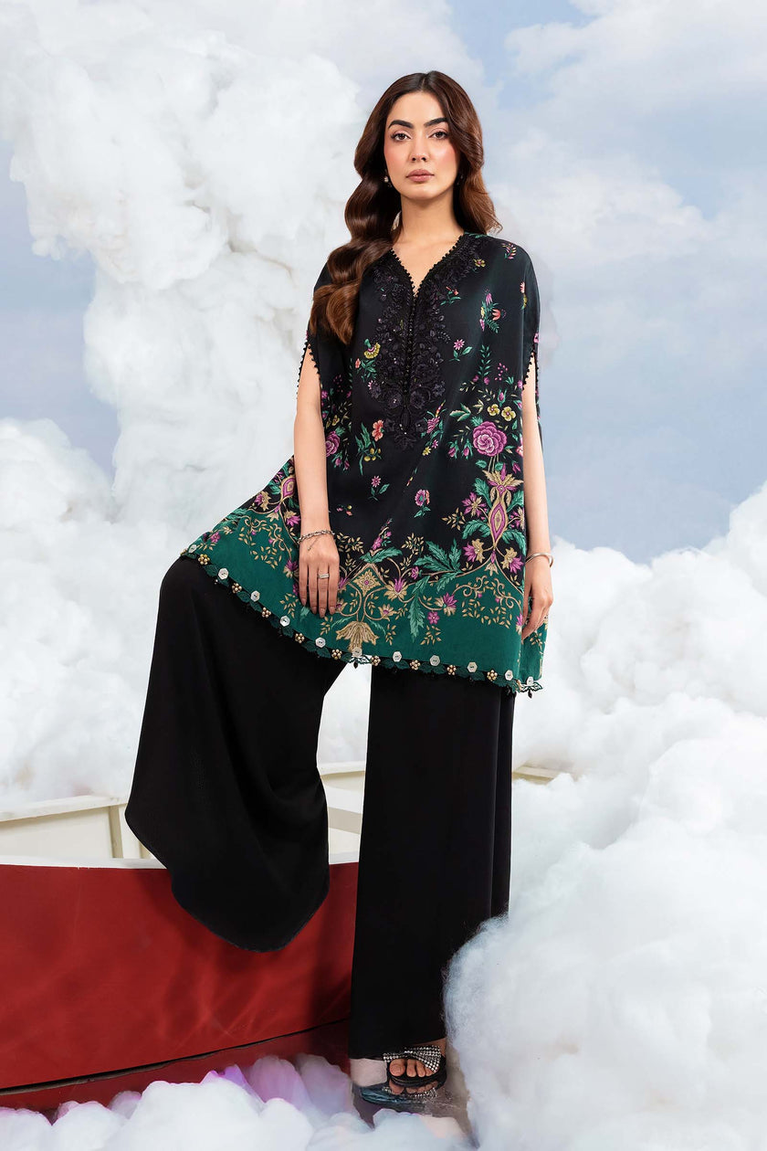Maria B | M Basics Dreamscape Eid Lawn | MB-CUSV14-01B - Luxury Dress - available at Maria Faisal in UK and USA.