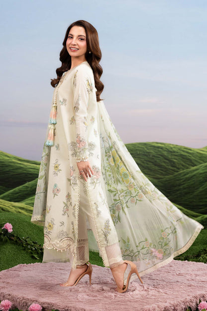 Maria B | M Basics Dreamscape Eid Lawn | MB-CUSV14-02A - Luxury Dress - available at Maria Faisal in UK and USA.