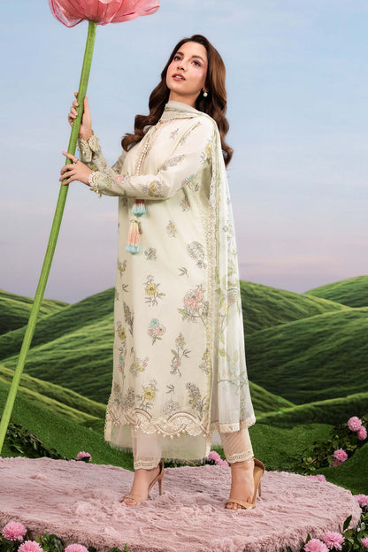 Maria B | M Basics Dreamscape Eid Lawn | MB-CUSV14-02A - Luxury Dress - available at Maria Faisal in UK and USA.