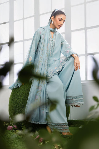 Maria B | M Basics Dreamscape Eid Lawn | MB-CUSV14-02B - Luxury Dress - available at Maria Faisal in UK and USA.