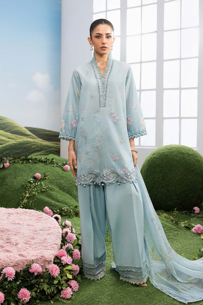 Maria B | M Basics Dreamscape Eid Lawn | MB-CUSV14-02B - Luxury Dress - available at Maria Faisal in UK and USA.