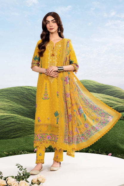 Maria B | M Basics Dreamscape Eid Lawn | MB-CUSV14-03A - Luxury Dress - available at Maria Faisal in UK and USA.