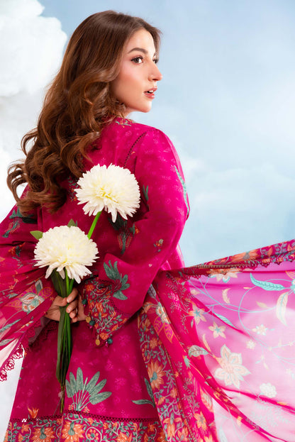 Maria B | M Basics Dreamscape Eid Lawn | MB-CUSV14-03B - Luxury Dress - available at Maria Faisal in UK and USA.