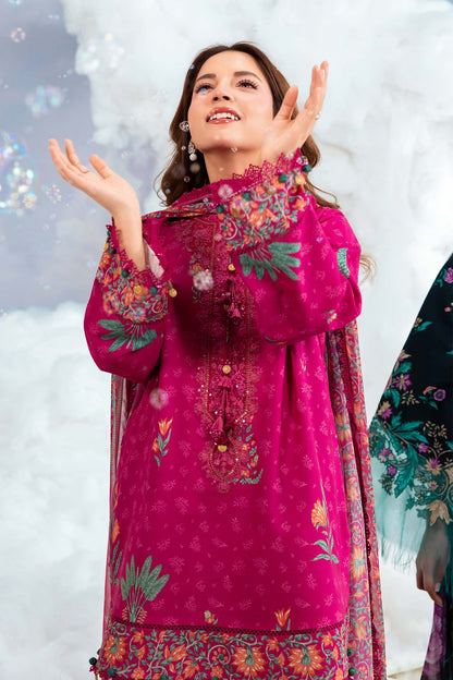 Maria B | M Basics Dreamscape Eid Lawn | MB-CUSV14-03B - Luxury Dress - available at Maria Faisal in UK and USA.