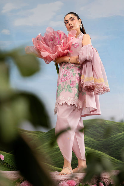 Maria B | M Basics Dreamscape Eid Lawn | MB-CUSV14-04A - Luxury Dress - available at Maria Faisal in UK and USA.