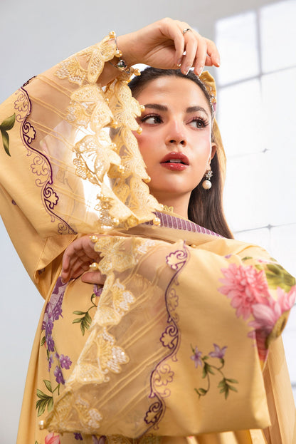 Maria B | M Basics Dreamscape Eid Lawn | MB-CUSV14-04B - Luxury Dress - available at Maria Faisal in UK and USA.