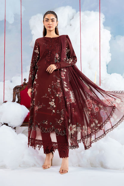 Maria B | M Basics Dreamscape Eid Lawn | MB-CUSV14-07A - Luxury Dress - available at Maria Faisal in UK and USA.