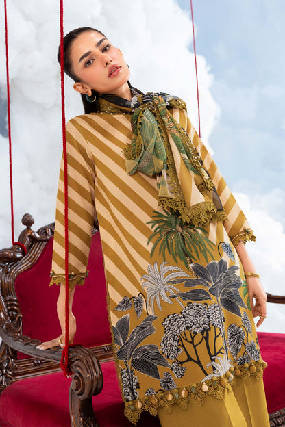 Maria B | M Basics Dreamscape Eid Lawn | MB-CUSV14-08A - Luxury Dress - available at Maria Faisal in UK and USA.