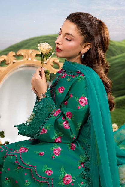 Maria B | M Basics Dreamscape Eid Lawn | MB-CUSV14-09A - Luxury Dress - available at Maria Faisal in UK and USA.