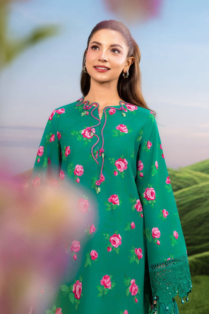 Maria B | M Basics Dreamscape Eid Lawn | MB-CUSV14-09A - Luxury Dress - available at Maria Faisal in UK and USA.