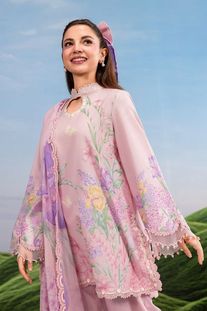 Maria B | M Basics Dreamscape Eid Lawn | MB-CUSV14-10B - Luxury Dress - available at Maria Faisal in UK and USA.