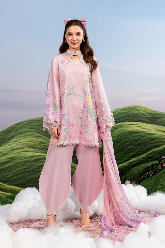 Maria B | M Basics Dreamscape Eid Lawn | MB-CUSV14-10B - Luxury Dress - available at Maria Faisal in UK and USA.