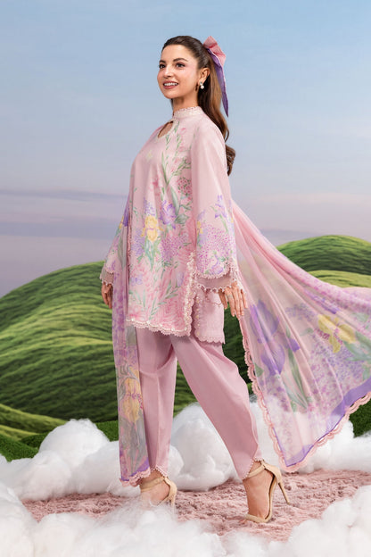 Maria B | M Basics Dreamscape Eid Lawn | MB-CUSV14-10B - Luxury Dress - available at Maria Faisal in UK and USA.