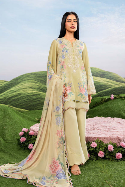 Maria B | M Basics Dreamscape Eid Lawn | MB-CUSV14-11A - Luxury Dress - available at Maria Faisal in UK and USA.