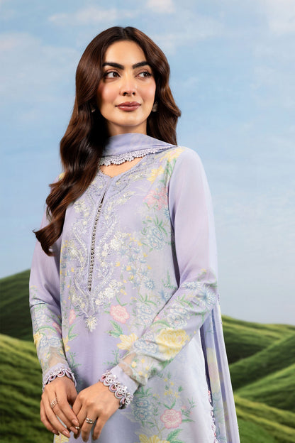 Maria B | M Basics Dreamscape Eid Lawn | MB-CUSV14-11B - Luxury Dress - available at Maria Faisal in UK and USA.