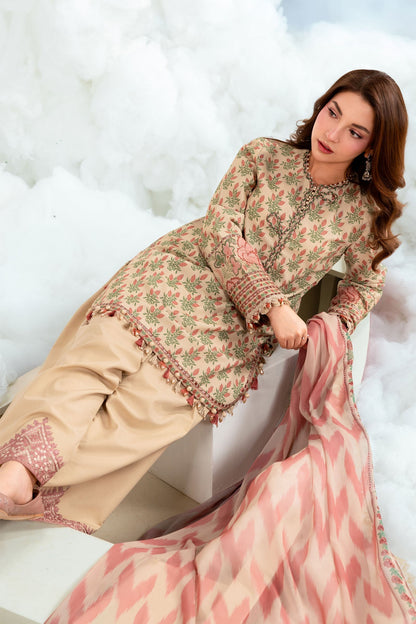 Maria B | M Basics Dreamscape Eid Lawn | MB-CUSV14-12A - Luxury Dress - available at Maria Faisal in UK and USA.