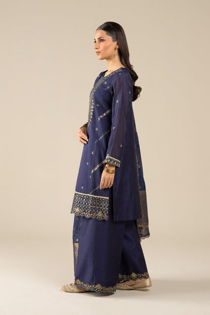 Maria B | Basics RTW | 3 Pc Embroidered Two Tone Silk Suit | MB-FS25-30 by Maria Faisal - Registered Vendor of : Maria B - type : Ladies Clothes - 100% original wedding dresses