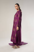 Maria B | Basics RTW | 3 Pc Embroidered Raw Silk Suit | MB-WF24-47 by Maria Faisal - Registered Vendor of : Maria B - type : Ladies Clothes - 100% original wedding dresses