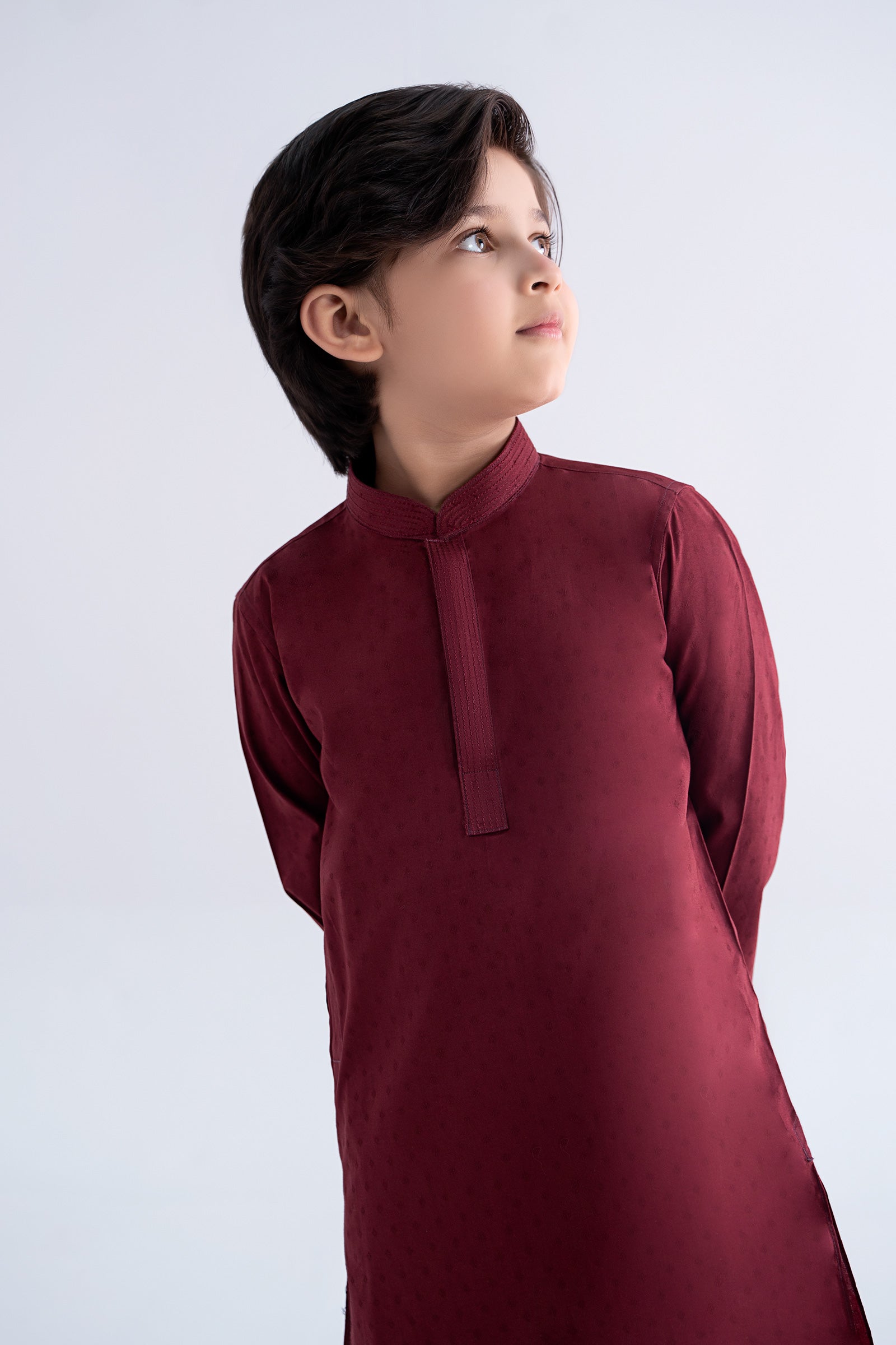 Jacquard Kurta - Kids Clothes - available at Maria Faisal in UK and USA