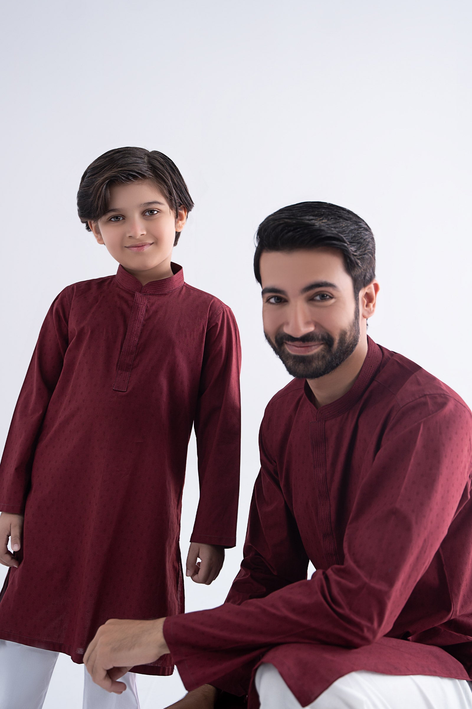 Jacquard Kurta - Kids Clothes - available at Maria Faisal in UK and USA