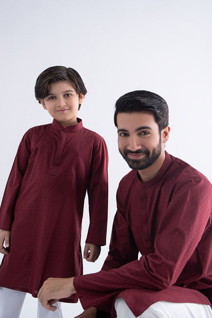 Jacquard Kurta - Kids Clothes - available at Maria Faisal in UK and USA