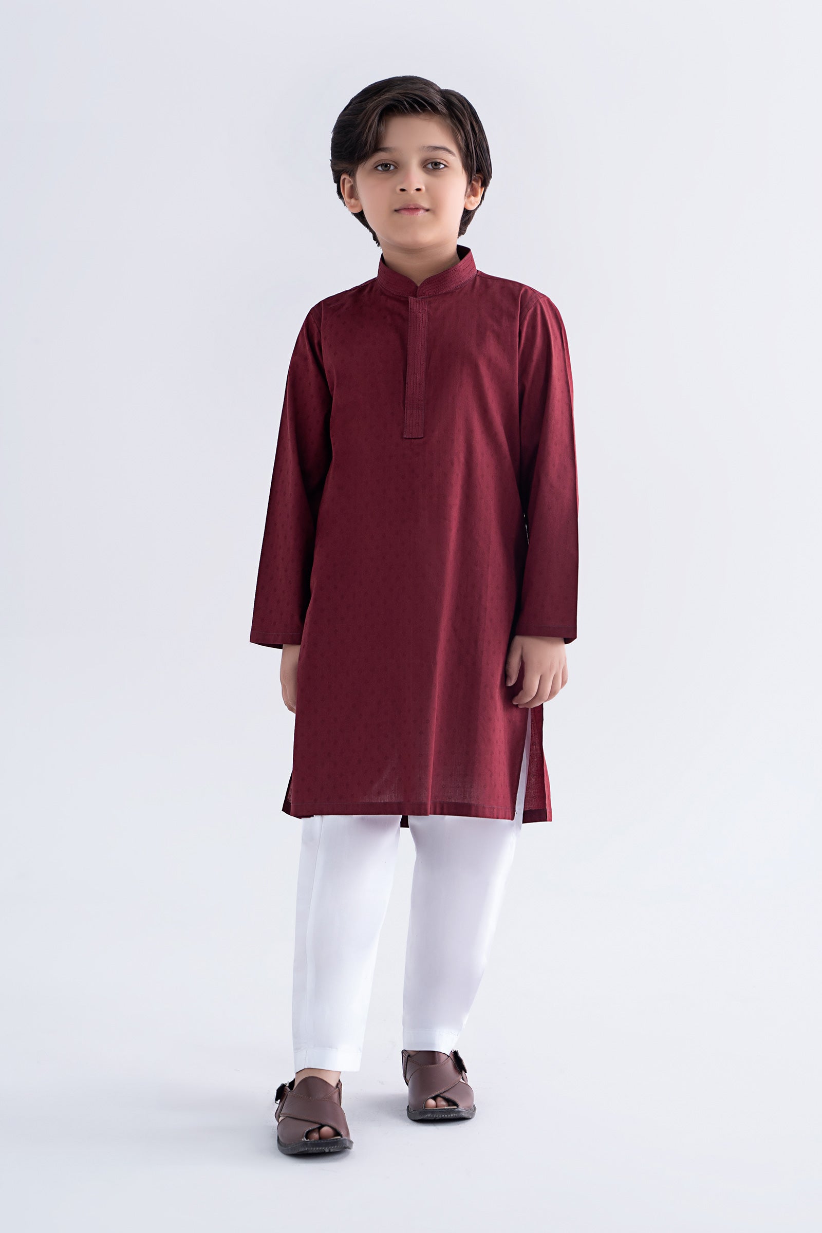Jacquard Kurta - Kids Clothes - available at Maria Faisal in UK and USA