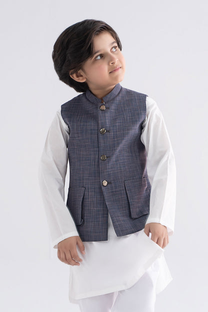 Blended Labradorite Waistcoat - Kids Clothes - available at Maria Faisal in UK and USA