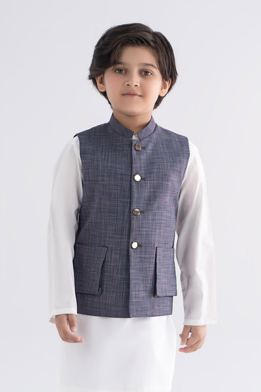 Blended Labradorite Waistcoat - Kids Clothes - available at Maria Faisal in UK and USA
