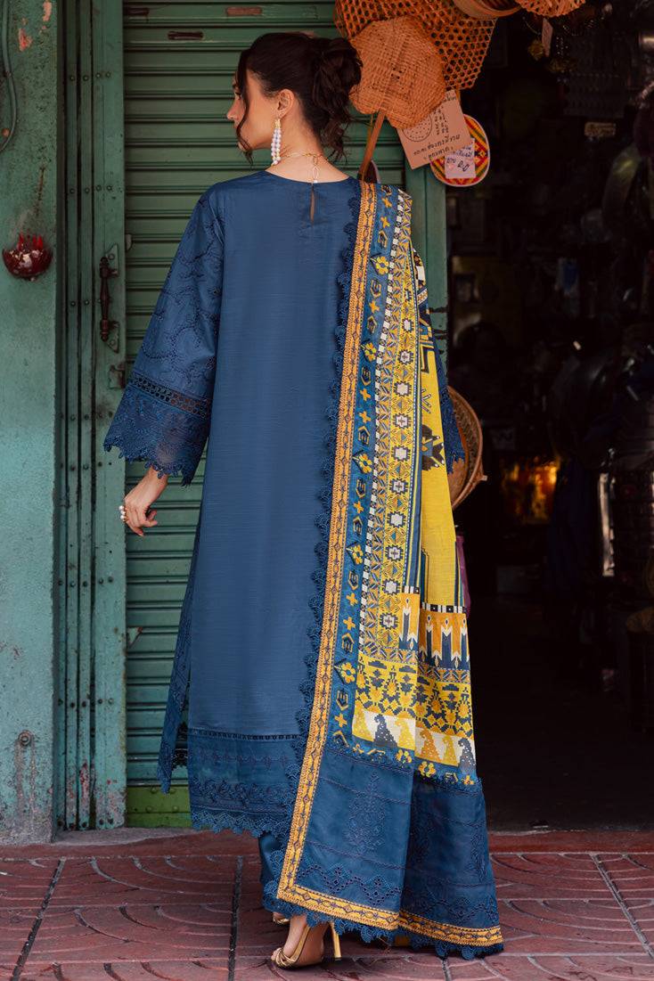 Marjjan | Carnation Lawn | MBL-13 A (TEAL BLUE) by Maria Faisal - Registered Vendor of : Marjjan - type : Ladies Clothes - 100% original wedding dresses
