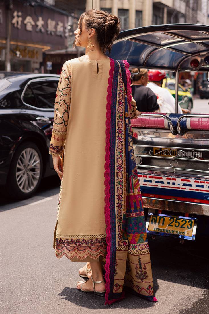 Marjjan | Carnation Lawn | MBL-13 B (BEIGE) by Maria Faisal - Registered Vendor of : Marjjan - type : Ladies Clothes - 100% original wedding dresses