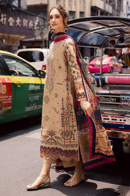 Marjjan | Carnation Lawn | MBL-13 B (BEIGE) by Maria Faisal - Registered Vendor of : Marjjan - type : Ladies Clothes - 100% original wedding dresses