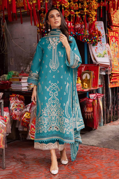 Marjjan | Carnation Lawn | MBL-15 B (LIGHT ZINC) by Maria Faisal - Registered Vendor of : Marjjan - type : Ladies Clothes - 100% original wedding dresses