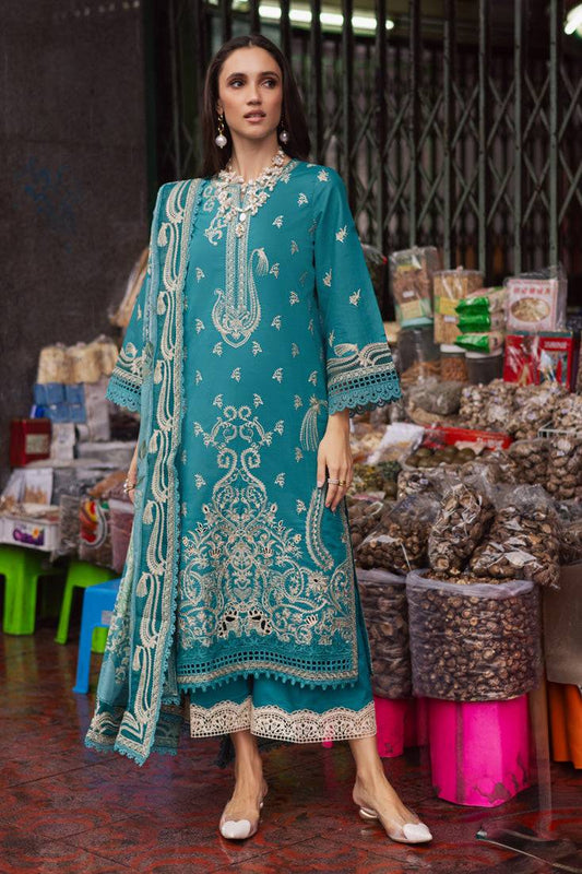 Marjjan | Carnation Lawn | MBL-15 B (LIGHT ZINC) by Maria Faisal - Registered Vendor of : Marjjan - type : Ladies Clothes - 100% original wedding dresses