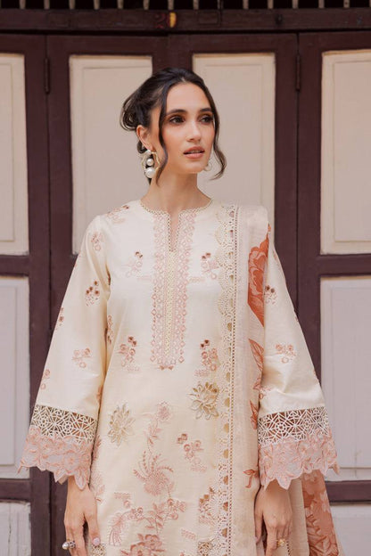 Marjjan | Carnation Lawn | MBL-16 A (ALMOND SKIN) by Maria Faisal - Registered Vendor of : Marjjan - type : Ladies Clothes - 100% original wedding dresses