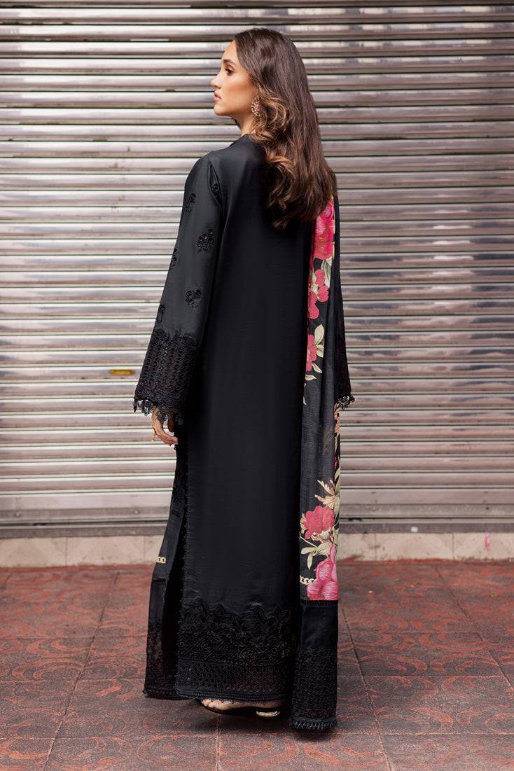 Marjjan | Carnation Lawn | MBL-16 B (BLACK) by Maria Faisal - Registered Vendor of : Marjjan - type : Ladies Clothes - 100% original wedding dresses