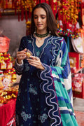 Marjjan | Carnation Lawn | MBL-17 A (NAVY BLUE) by Maria Faisal - Registered Vendor of : Marjjan - type : Ladies Clothes - 100% original wedding dresses