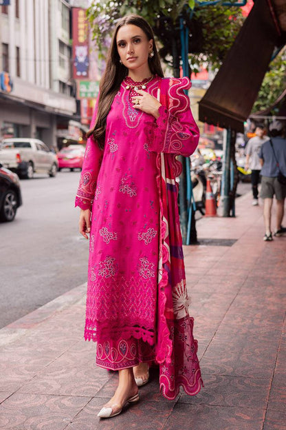 Marjjan | Carnation Lawn | MBL-17 B (HOT PINK) by Maria Faisal - Registered Vendor of : Marjjan - type : Ladies Clothes - 100% original wedding dresses