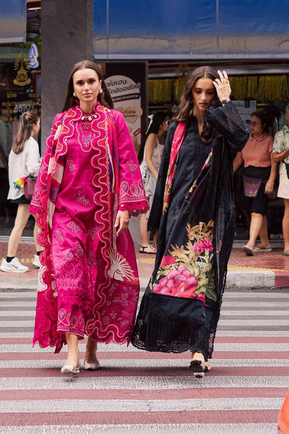 Marjjan | Carnation Lawn | MBL-17 B (HOT PINK) by Maria Faisal - Registered Vendor of : Marjjan - type : Ladies Clothes - 100% original wedding dresses