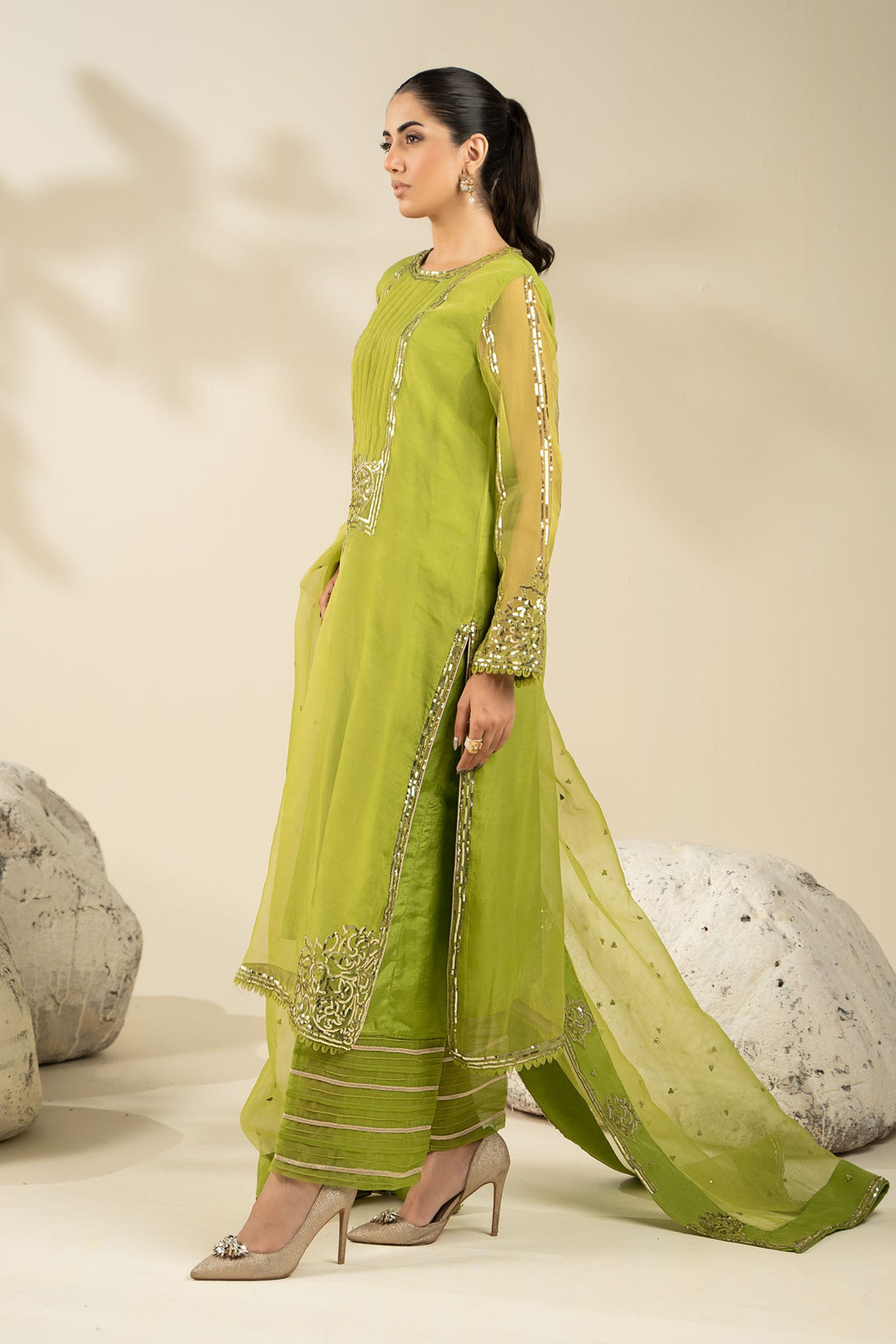 Maria B | Pre fall Dresses | MBS-W25-10 G - Ladies Clothes - Maria Faisal
