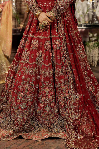 Maria B | Bridal Couture | Roza - Designer Dress with Intricate embroidery and embellishments. Shop elegent wedding dress at Maria Faisal.