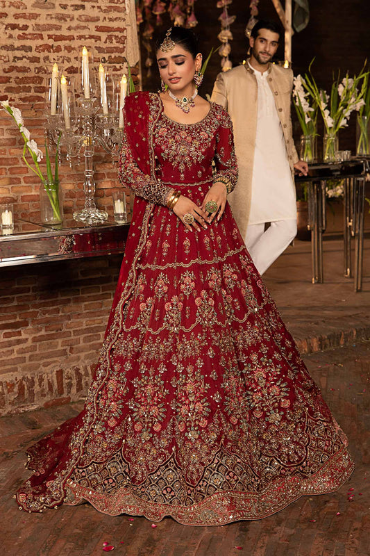 Maria B | Bridal Couture | Roza - Designer Dress with Intricate embroidery and embellishments. Shop elegent wedding dress at Maria Faisal.