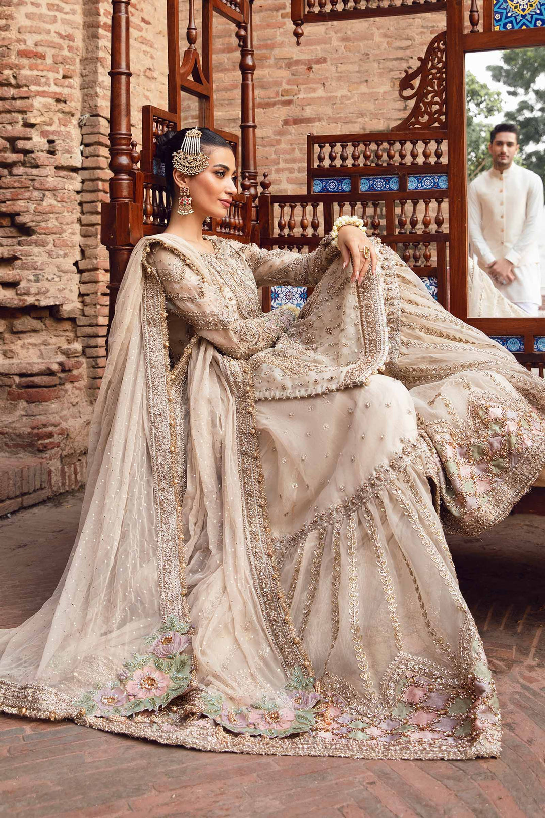 Maria B | Bridal Couture | Ishtar - Designer Dress with Intricate embroidery and embellishments. Shop elegent wedding dress at Maria Faisal.