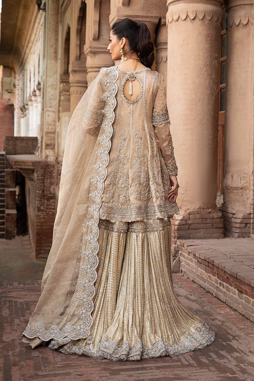 Maria B | Bridal Couture | Oriana - Designer Dress with Intricate embroidery and embellishments. Shop elegent wedding dress at Maria Faisal.