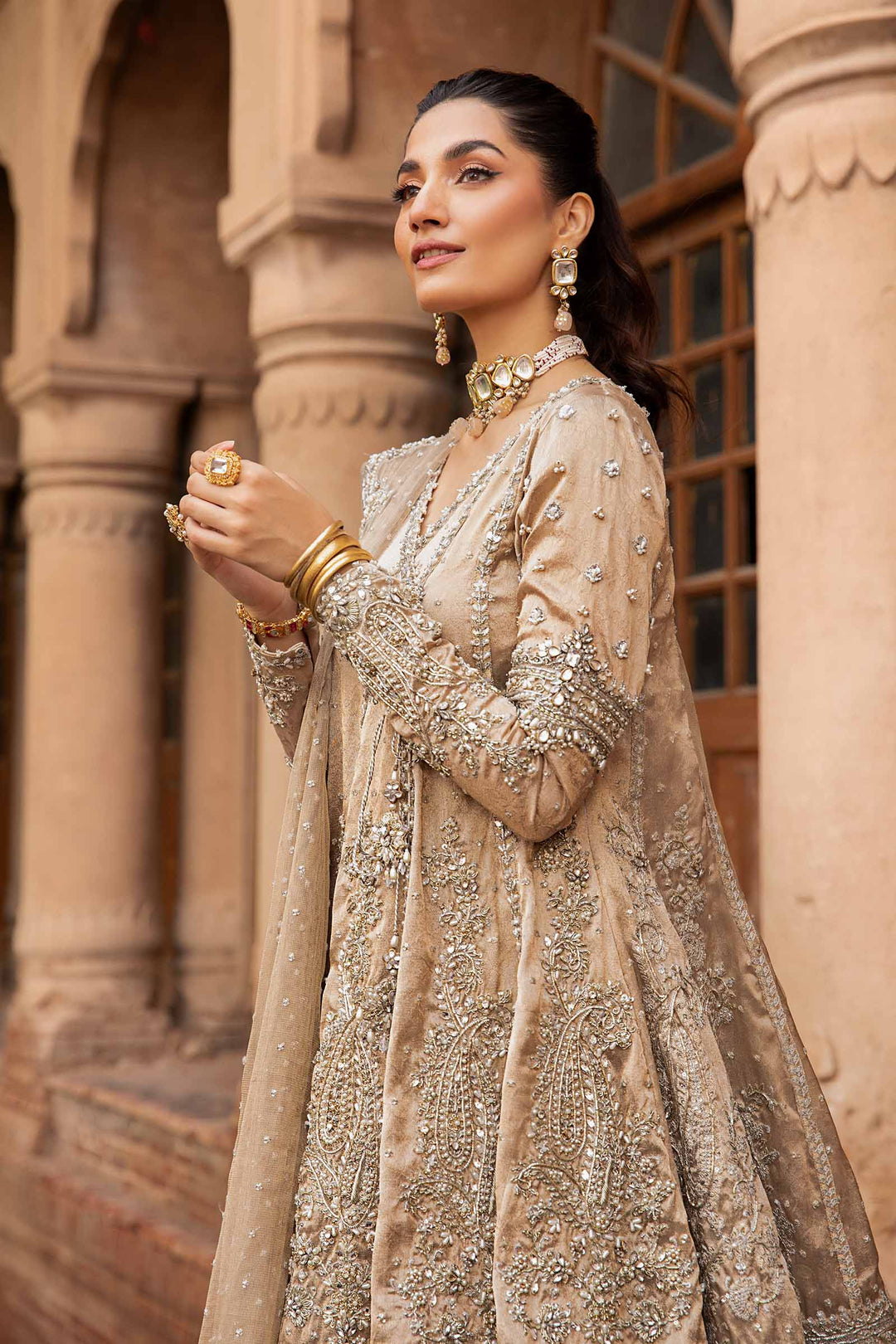 Maria B | Bridal Couture | Oriana - Designer Dress with Intricate embroidery and embellishments. Shop elegent wedding dress at Maria Faisal.