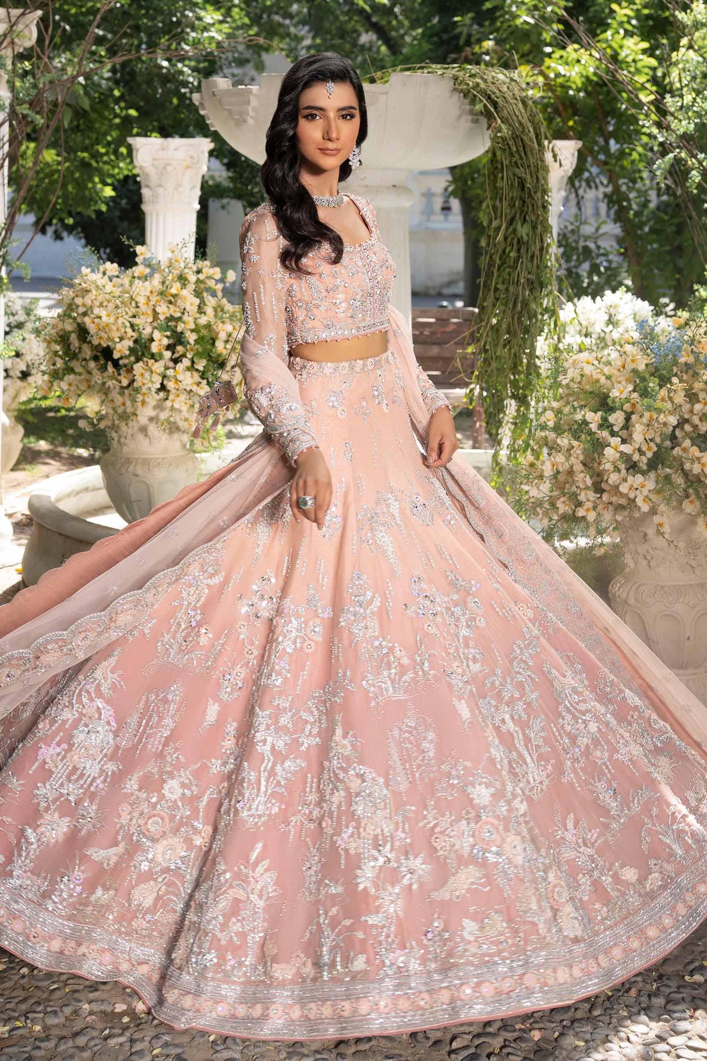 Maria B | Royal Rawa Bridal Couture | Elain - Bridal Dress - available at Maria Faisal in UK and USA.