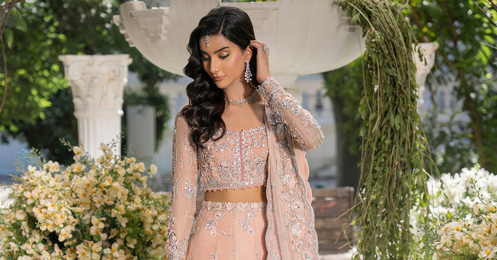 Maria B | Royal Rawa Bridal Couture | Elain - Bridal Dress - available at Maria Faisal in UK and USA.