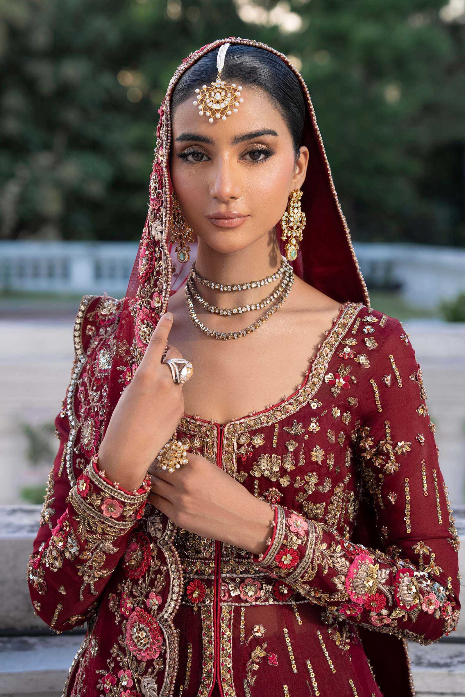 Maria B | Royal Rawa Bridal Couture | Raizel - Bridal Dress - available at Maria Faisal in UK and USA.