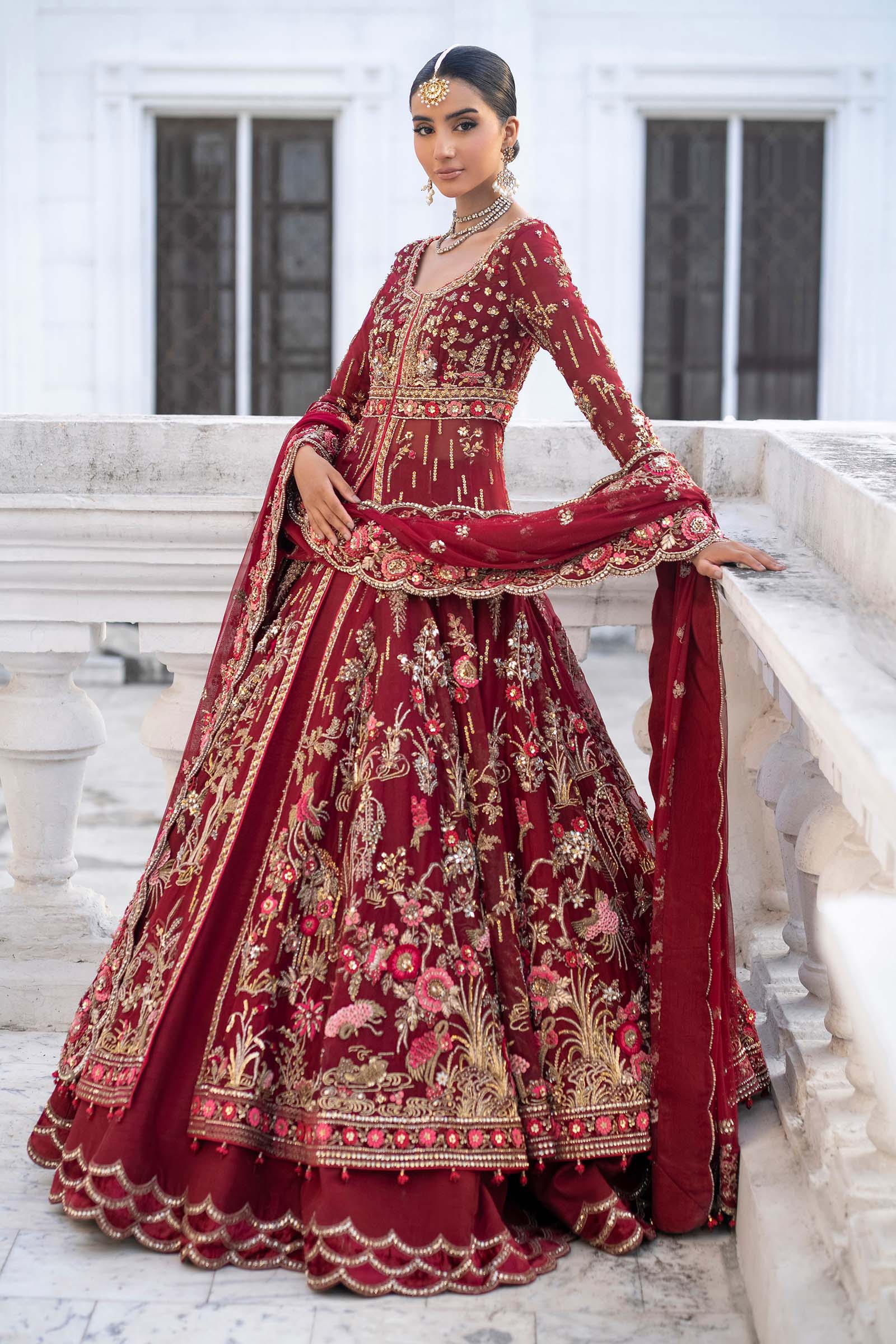 Maria B | Royal Rawa Bridal Couture | Raizel - Bridal Dress - available at Maria Faisal in UK and USA.
