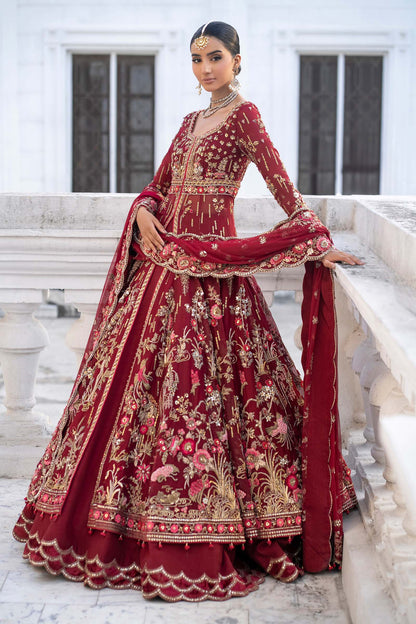 Maria B | Royal Rawa Bridal Couture | Raizel - Bridal Dress - available at Maria Faisal in UK and USA.